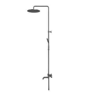 Душевая стойка термостатическая WHITECROSS Y Y1234BASICGM оружейная сталь